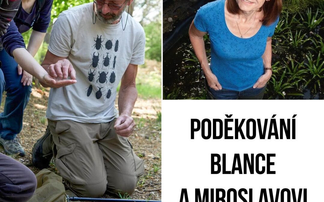 Poděkování Blance a Miroslavovi Mikátovým